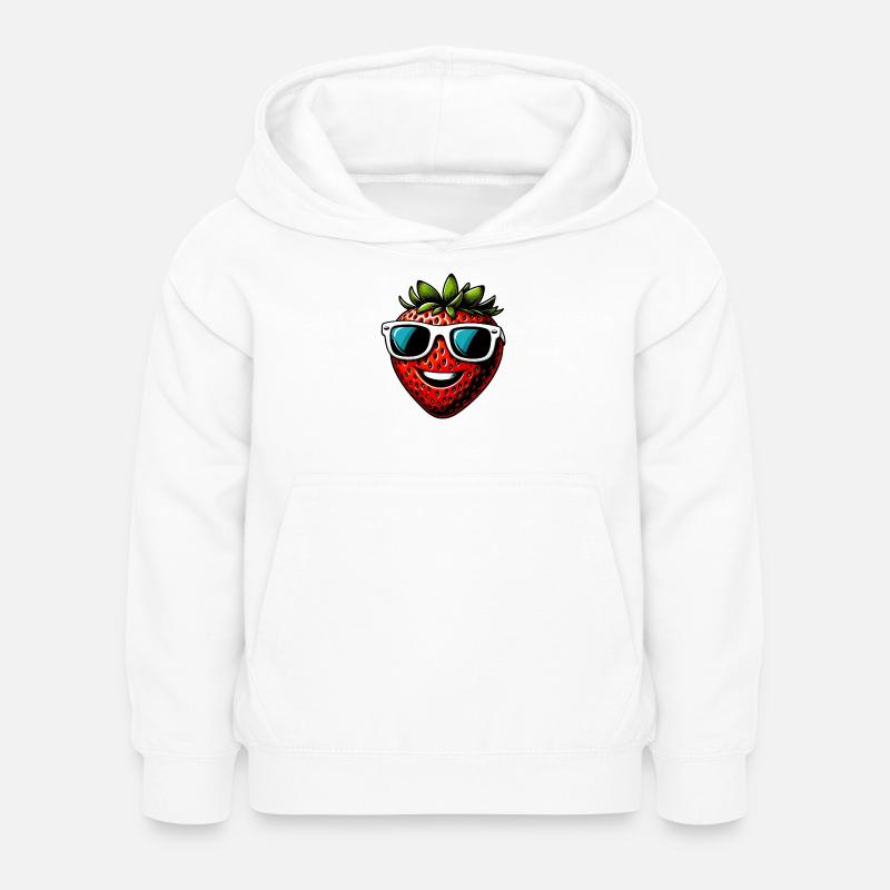 Erdbeeren Erdbeeren - Kinder Hoodie - Weiß
