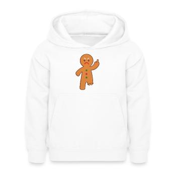Lebkuchenmann - Kinder Hoodie - Weiß - Vorne - AI Model Kid Female (0cm)
