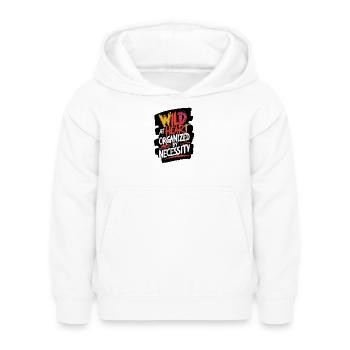Wild im Herzen Organisation T-Shirt - Kinder Hoodie - Weiß - Vorne - AI Model Kid Female (0cm)