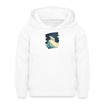 Eisbär - Kinder Hoodie - Weiß - Vorne - AI Model Kid Female (0cm)