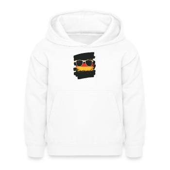 Lunettes de soleil Drapeau de l’Allemagne - Sweat à capuche Enfant - blanc - Devant - AI Model Kid Female (0cm)