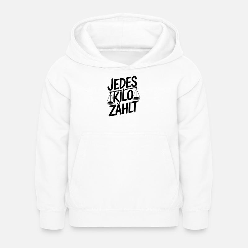 Chaque kilo compte - Sweat à capuche Enfant - blanc