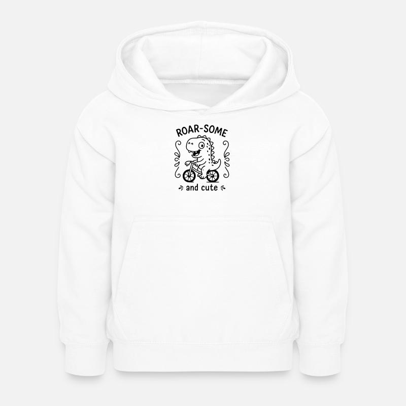 Rugissant - Sweat à capuche Enfant - blanc