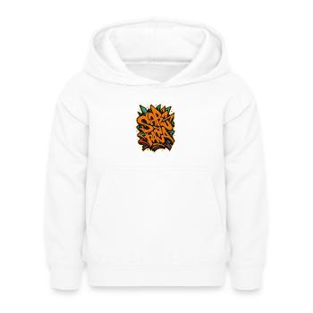 Graffiti Lettrage Spray Art - Sweat à capuche Enfant - blanc - Devant - AI Model Kid Female (0cm)