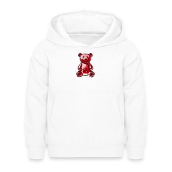 Gummibär Rot - Kinder Hoodie - Weiß - Vorne - AI Model Kid Female (0cm)