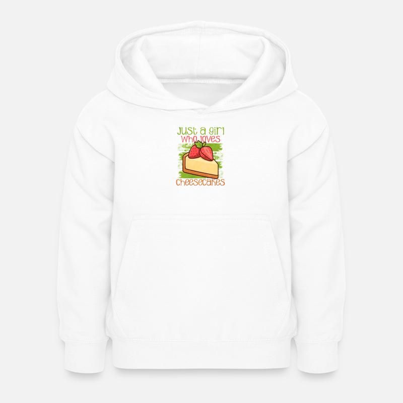 Kuchen - Kinder Hoodie - Weiß
