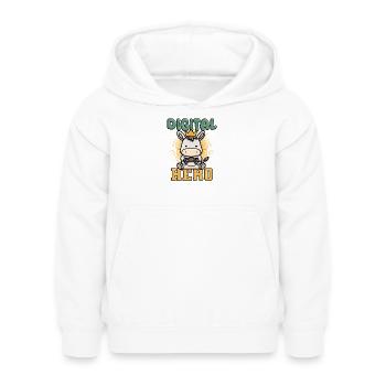 Jeux vidéo - Sweat à capuche Enfant - blanc - Devant - AI Model Kid Female (0cm)