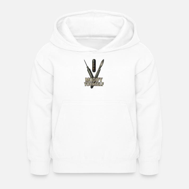 Modify yourself - Kids Hoodie - white