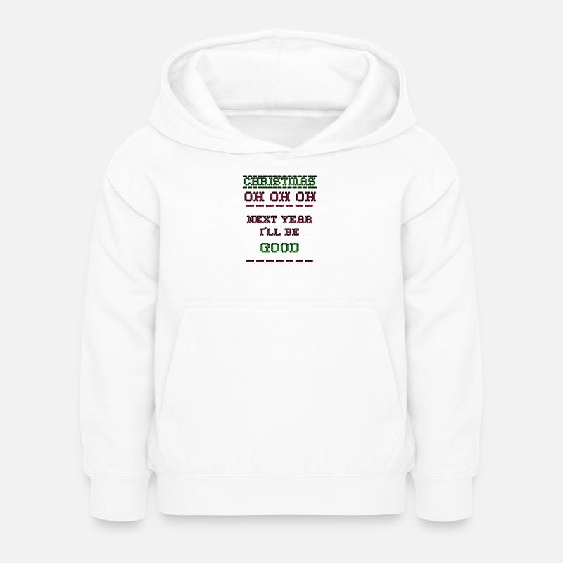 Pixel de Noël - Sweat à capuche Enfant - blanc