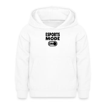 Esports Mode ON – Gaming - Kinder Hoodie - Weiß - Vorne - AI Model Kid Female (0cm)