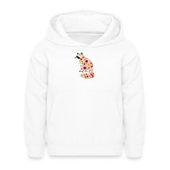 Waschbär - Kinder Hoodie - Weiß - Vorne - AI Model Kid Female (0cm)