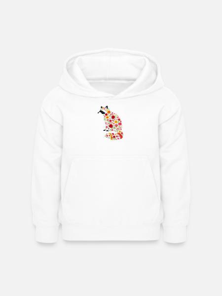 Waschbär - Kinder Hoodie - Weiß