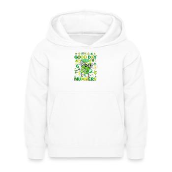 Cheerful Calculator Numbers - Kids Hoodie - white - Front - AI Model Kid Female (0cm)