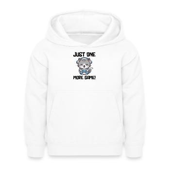 Encore un jeu de chaton mignon Gamer Chat Gaming - Sweat à capuche Enfant - blanc - Devant - AI Model Kid Female (0cm)
