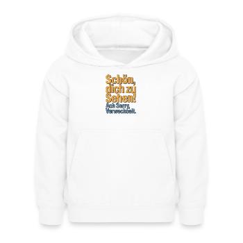 Content de te voir - désolé, je suis perdu. - Sweat à capuche Enfant - blanc - Devant - AI Model Kid Female (0cm)