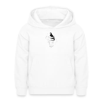 Eiswaffel Skizze - Kids Hoodie - white - Front - AI Model Kid Female (0cm)