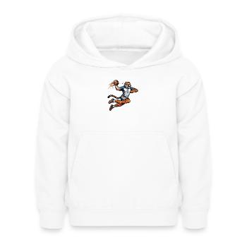 Handball Tiger Nummer 7 Sprungwurf Power - Kinder Hoodie - Weiß - Vorne - AI Model Kid Female (0cm)