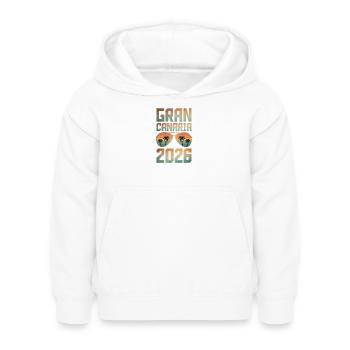 Grande Canarie 2026 - Sweat à capuche Enfant - blanc - Devant - AI Model Kid Female (0cm)