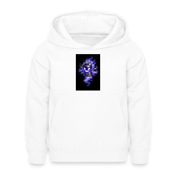 Purple Haunted Cannon Halloween - Kids Hoodie - white - Front - AI Model Kid Female (0cm)