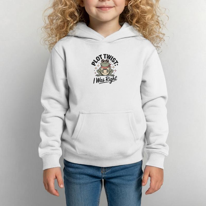 Plot Twist Frog : J’avais raison Sweat à capuche Enfant