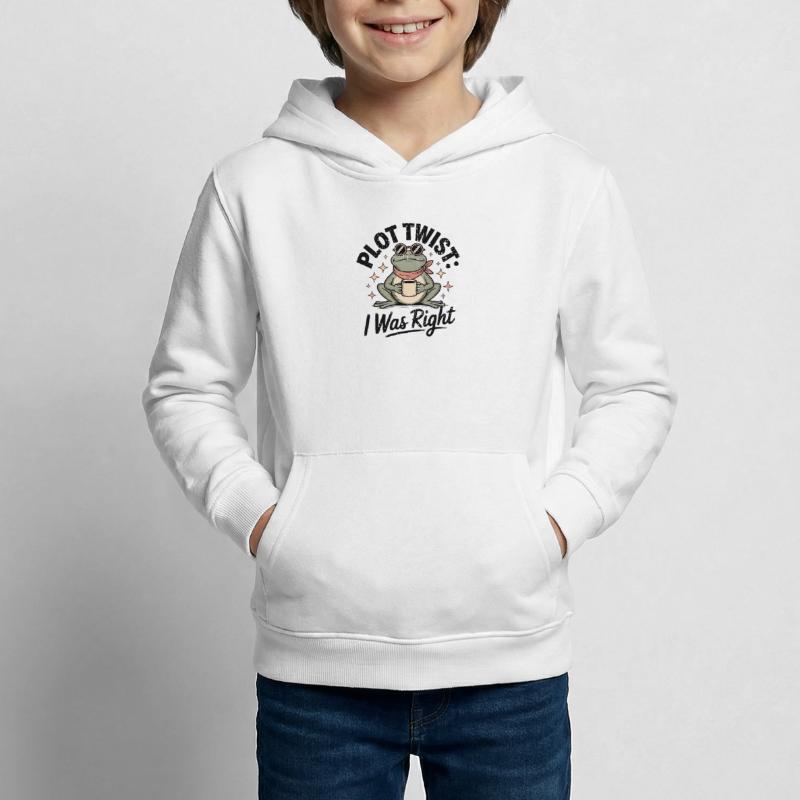 Plot Twist Frog : J’avais raison Sweat à capuche Enfant