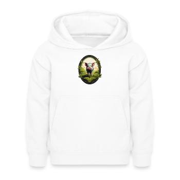 Lucky Pig - Kids Hoodie - white - Front - AI Model Kid Female (0cm)