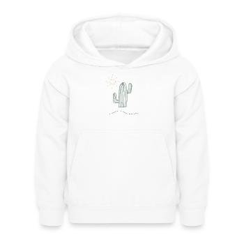 Kaktus im Sonnenlicht - Kinder Hoodie - Weiß - Vorne - AI Model Kid Female (0cm)
