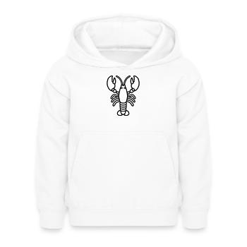 Homard - Sweat à capuche Enfant - blanc - Devant - AI Model Kid Female (0cm)
