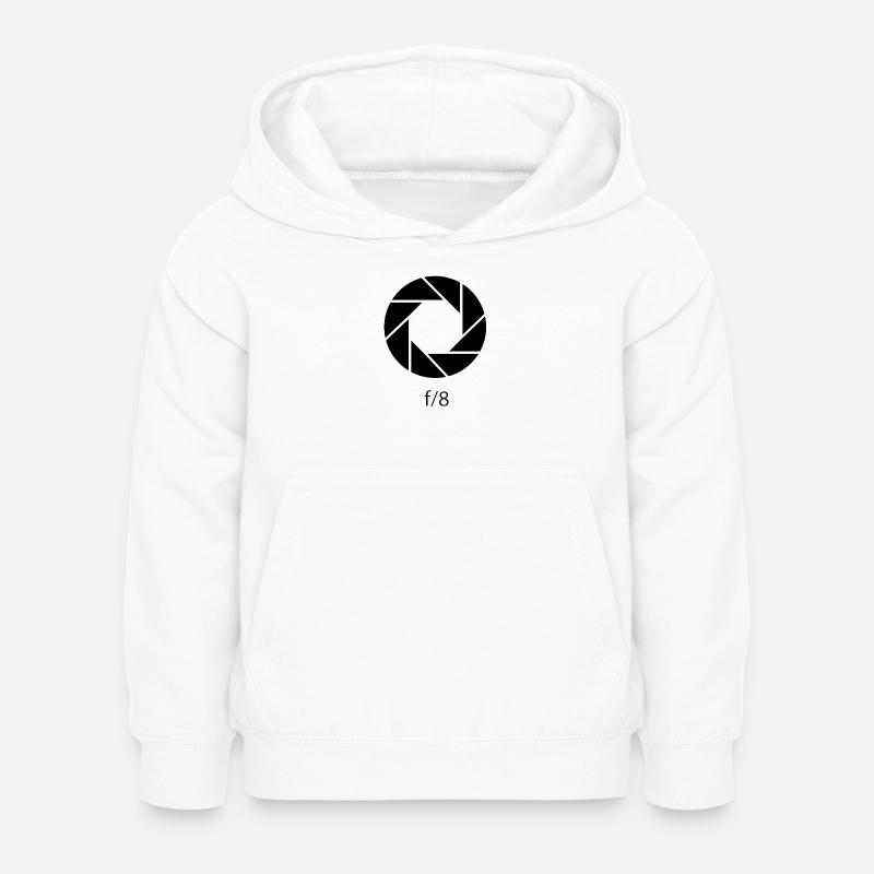 Ouverture-F8 - Sweat à capuche Enfant - blanc