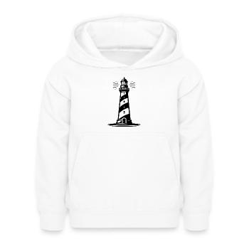 phare - Sweat à capuche Enfant - blanc - Devant - AI Model Kid Female (0cm)