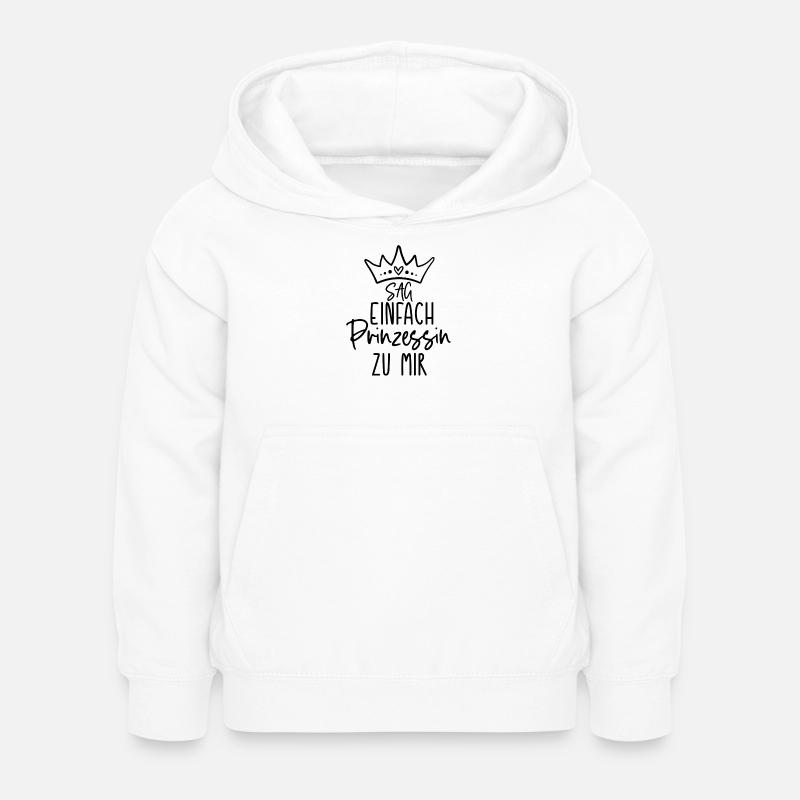 Château de la Princesse Château de la Couronne - Sweat à capuche Enfant - blanc