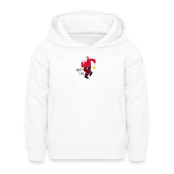 Dancing Santa Claus - Party time Christmas - Kids Hoodie - white - Front - AI Model Kid Female (0cm)