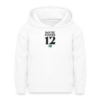 Douze points Suède Eurovision - Sweat à capuche Enfant - blanc - Devant - AI Model Kid Female (0cm)