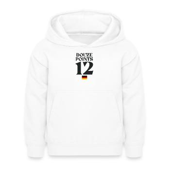 Douze points 12 Allemagne Eurovision - Sweat à capuche Enfant - blanc - Devant - AI Model Kid Female (0cm)