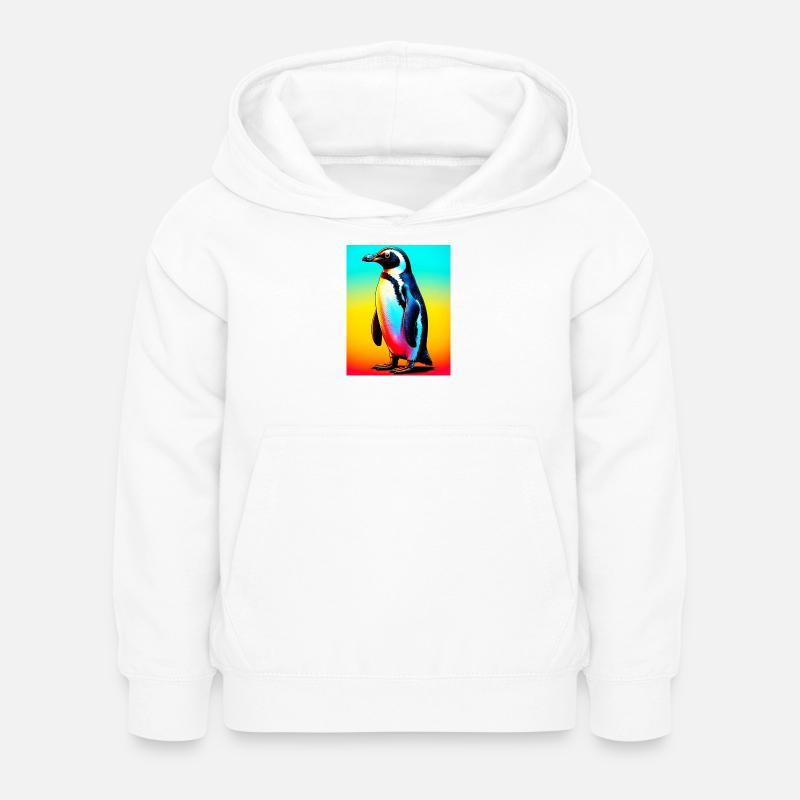 pingouin - Sweat à capuche Enfant - blanc
