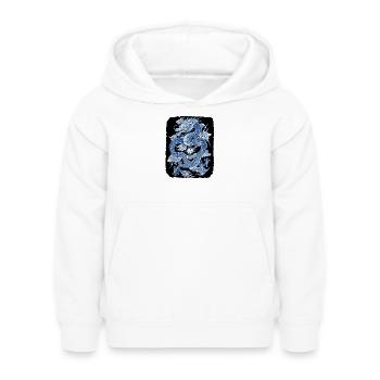 Dragon chinois - Sweat à capuche Enfant - blanc - Devant - AI Model Kid Female (0cm)