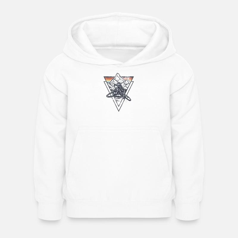 Summit Geometry Sunset - Kids Hoodie - white