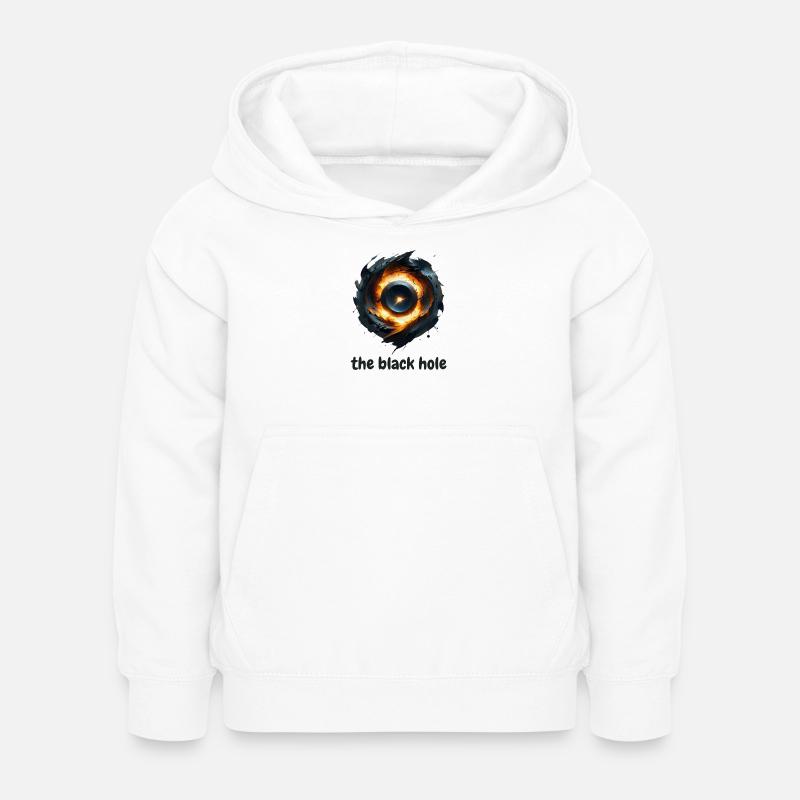 The Black Hole - Sweat à capuche Enfant - blanc