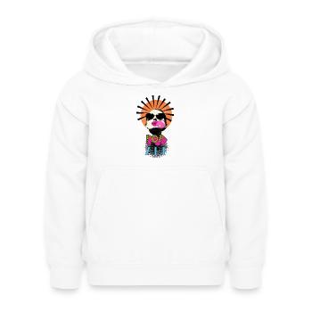 Pop Art Woman - Kids Hoodie - white - Front - AI Model Kid Female (0cm)