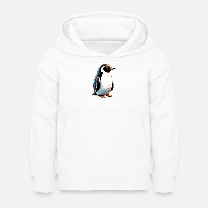 Pinguino - Hoodie til børn - hvid