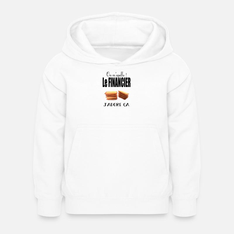 On m'appelle le financier j'adore ça - Sweat à capuche Enfant - blanc
