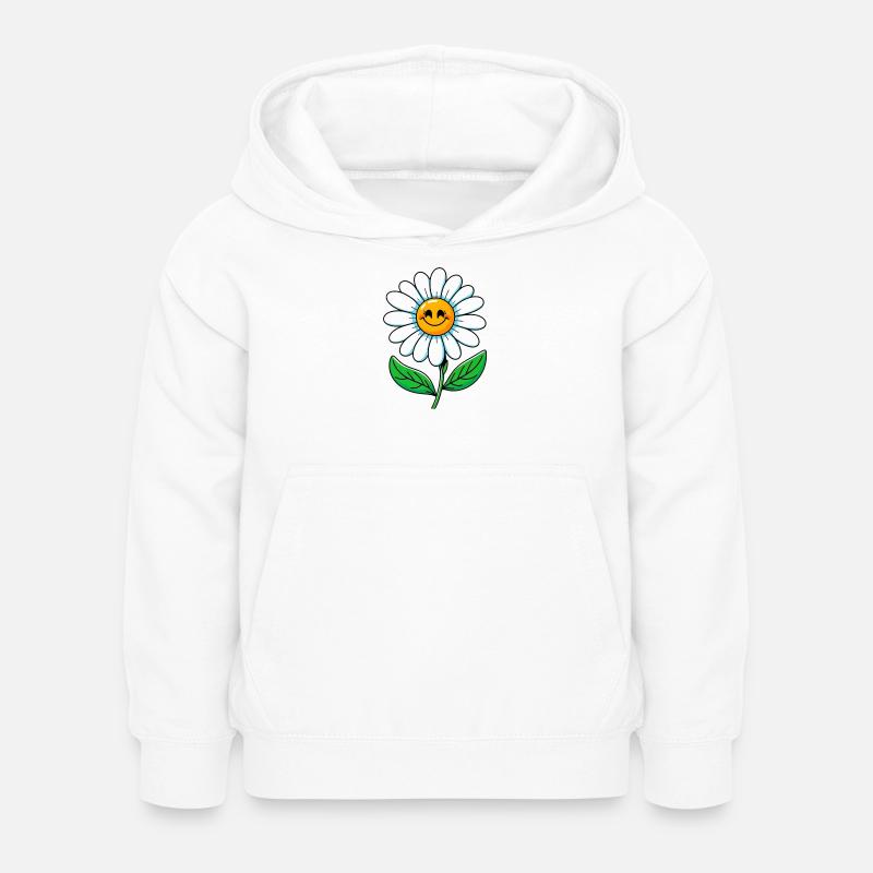 Gänseblümchen - Kinder Hoodie - Weiß