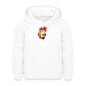 opened soda can in graffiti style - Kids Hoodie - white - Front - AI Model Kid Female (0cm)