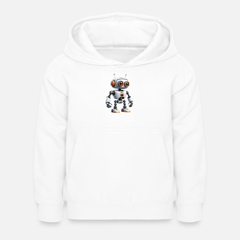Petit robot explorateur - Sweat à capuche Enfant - blanc