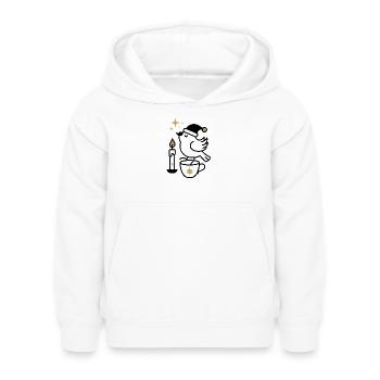 Nuit de l’étoile filante dorée - Sweat à capuche Enfant - blanc - Devant - AI Model Kid Female (0cm)