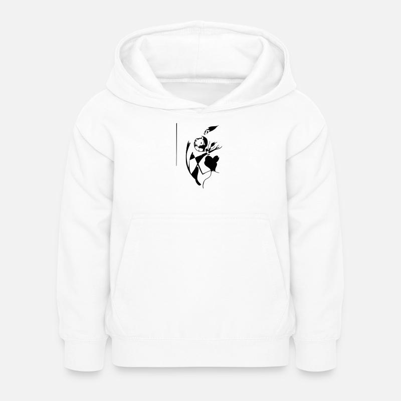 Sakura - Sweat à capuche Enfant - blanc