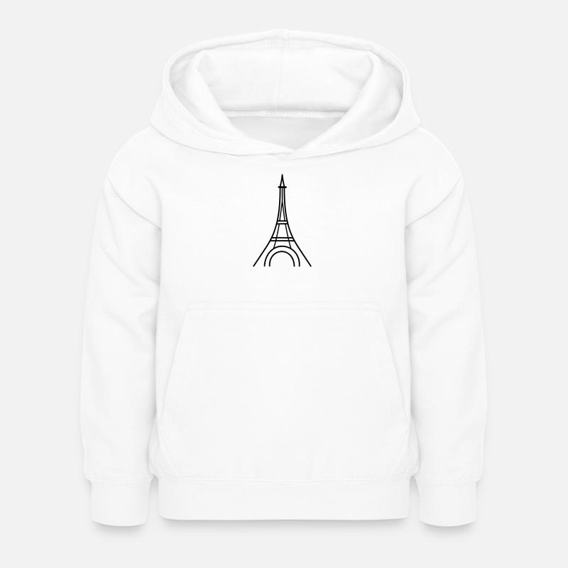 Paris - Kinder Hoodie - Weiß