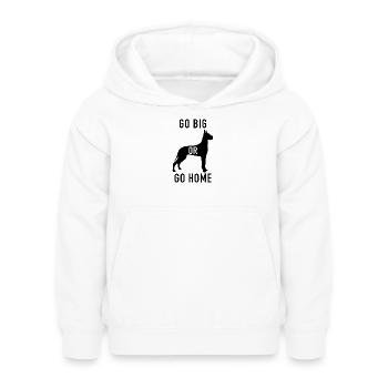 explosion de couleur abstraite sur fond sombre - Sweat à capuche Enfant - blanc - Devant - AI Model Kid Female (0cm)
