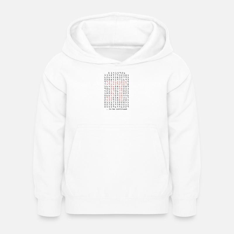 pi - 3.14159265 - nerd - mathématiques - Sweat à capuche Enfant - blanc