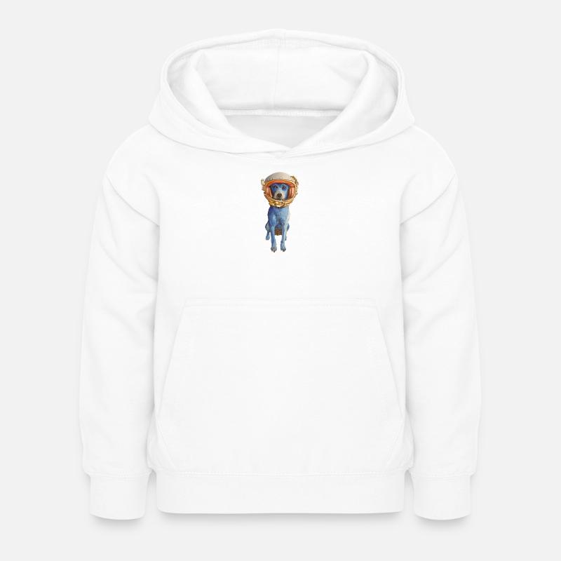 Laly Blue Astronaute en Casque Spatiale - Sweat à capuche Enfant - blanc